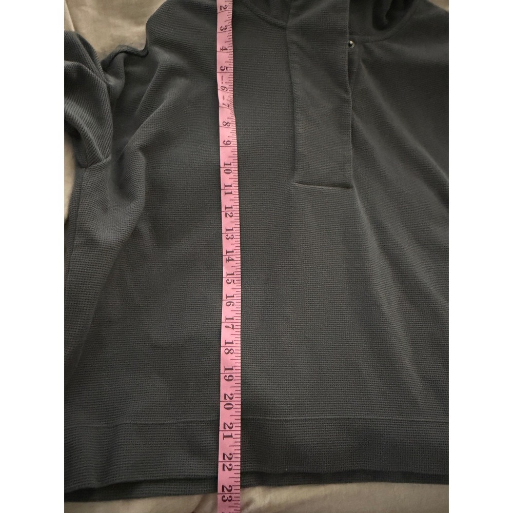 Vuori Womens Grey Long Sleeve Snap Neck Hoodie Pullover Athleisure XL - Picture 6 of 9